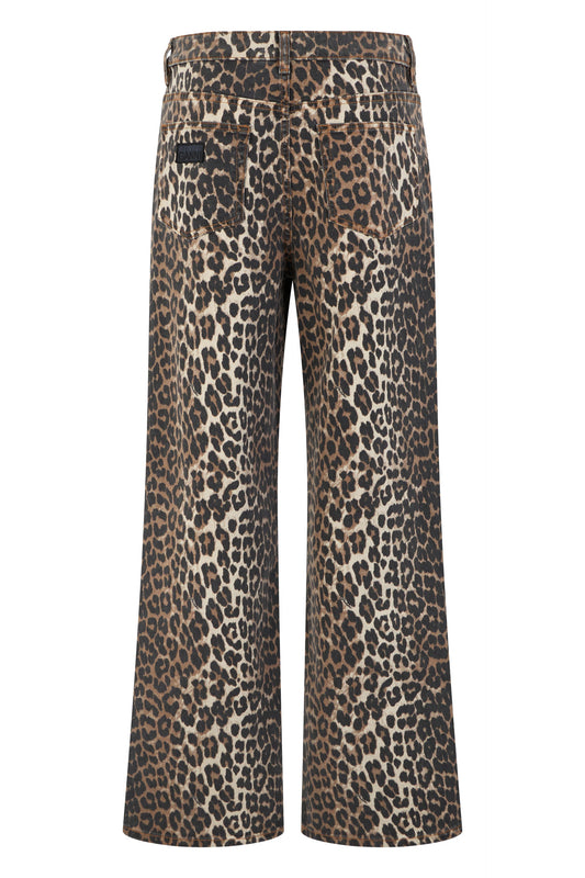 Animal print jeans in stretch cotton RTW