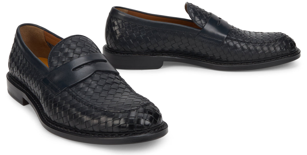 Woven leather moccasin RTW