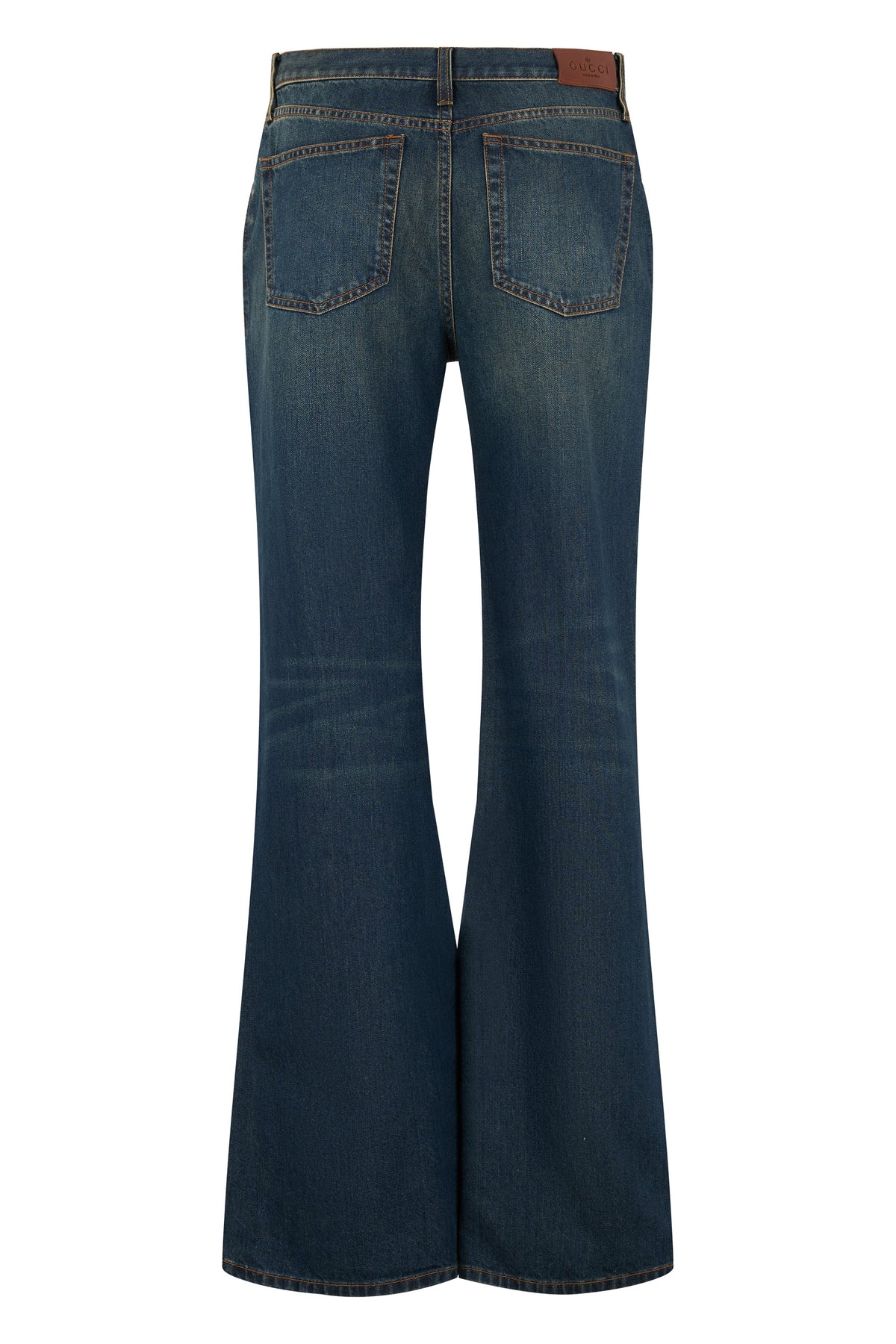 Denim pants made of cotton with clamp detail RTW