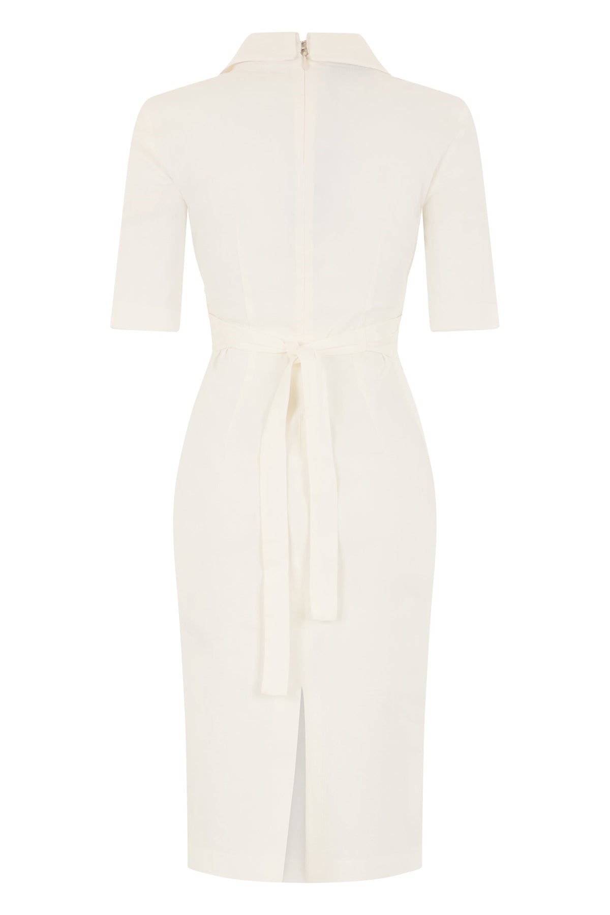 Fitted midi dress with bow RTW