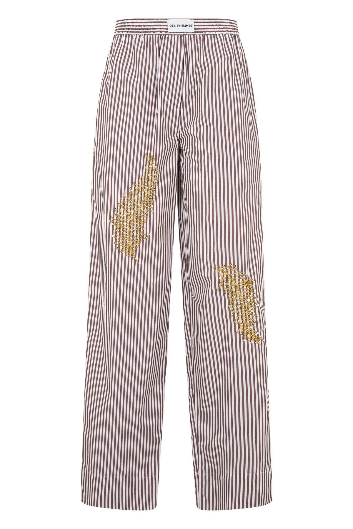Striped pants with rhinestones RTW