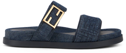 Slippers Fendi Feel in denim RTW