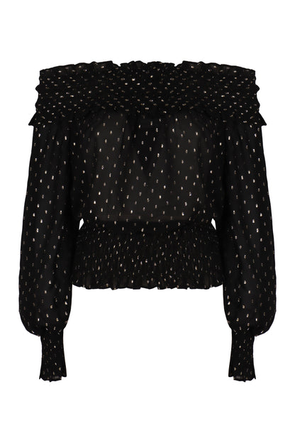 Top Off-Shoulder in chiffon RTW
