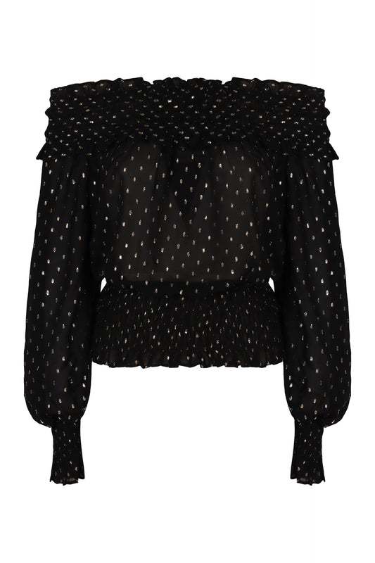 Top Off-Shoulder in chiffon RTW