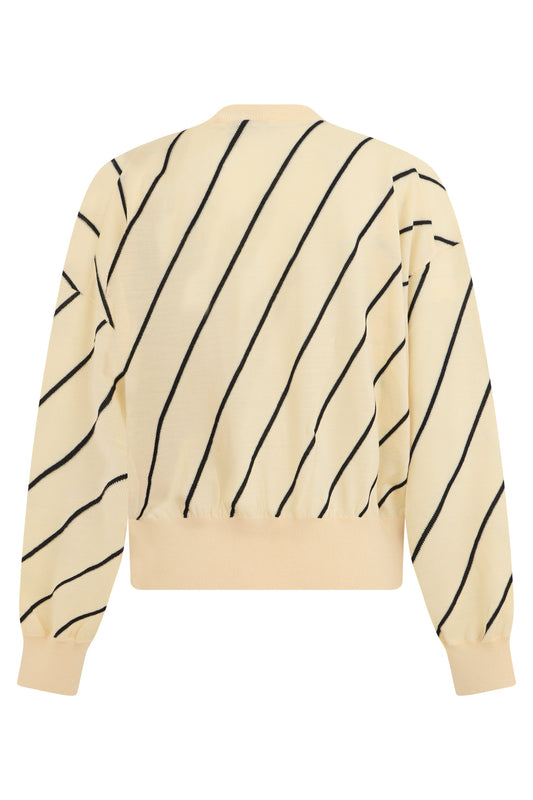 Pullover with diagonal stripes RTW