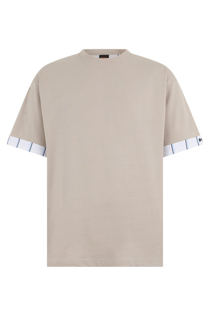 Cotton T-shirt with contrast sleeves RTW