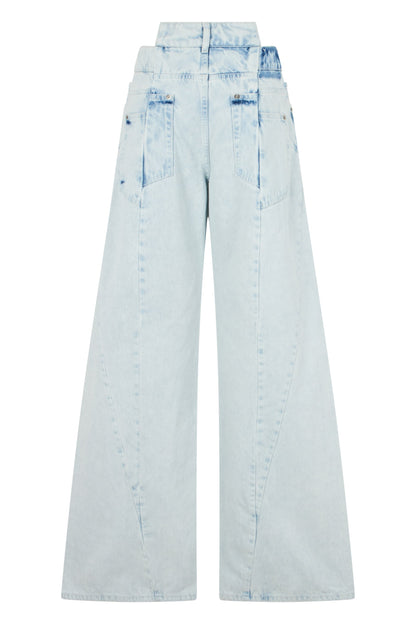Wide denim jeans made of cotton RTW