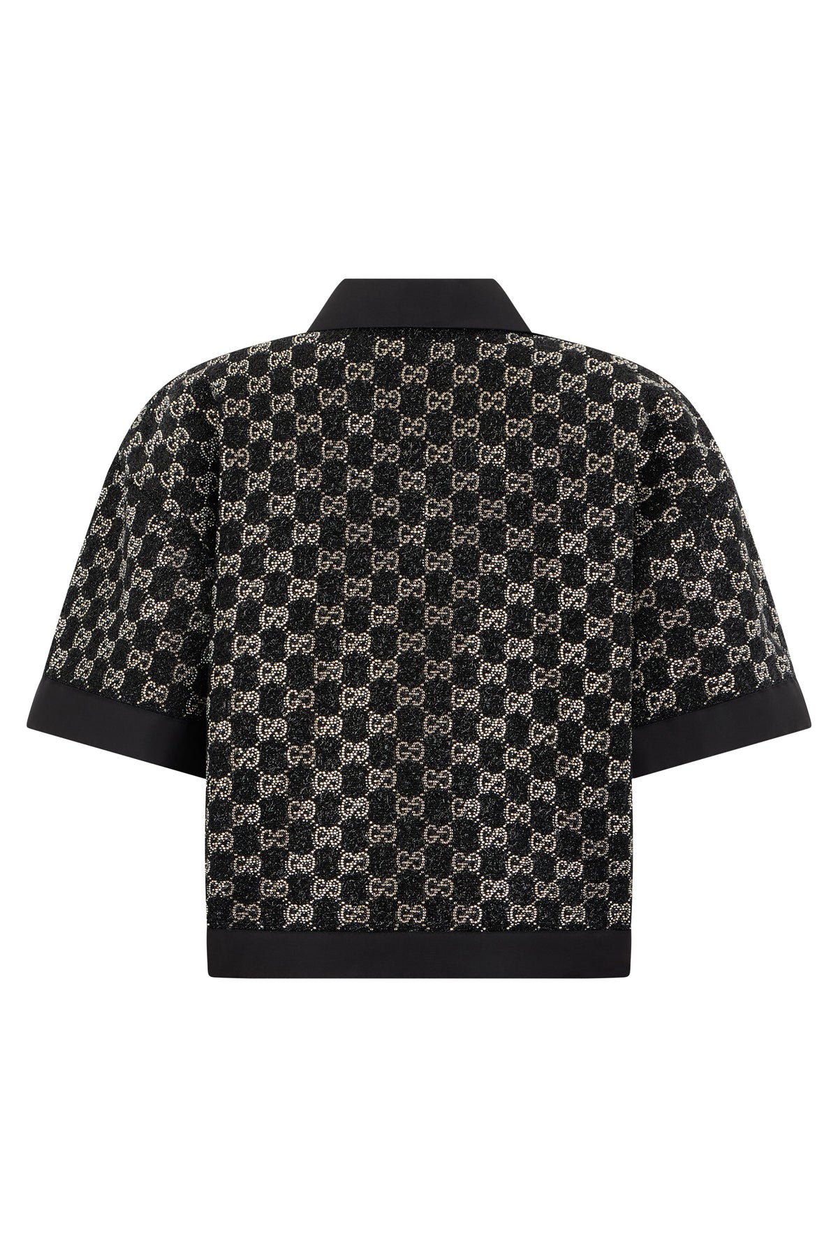 Top in tweed lamé with rhinestones RTW