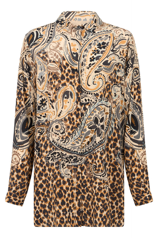 Printed silk blouse RTW