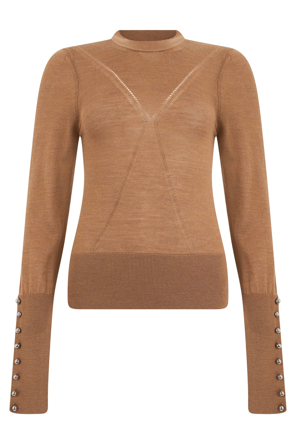 Crewneck sweater in a silk and wool blend RTW