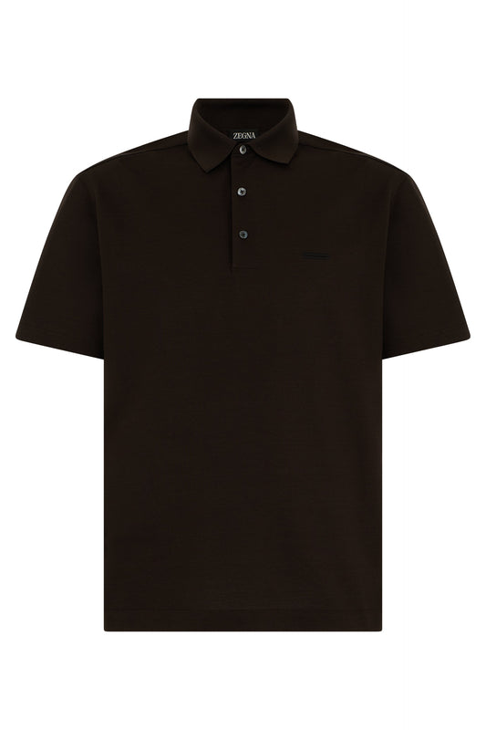 Cotton polo with short sleeves RTW