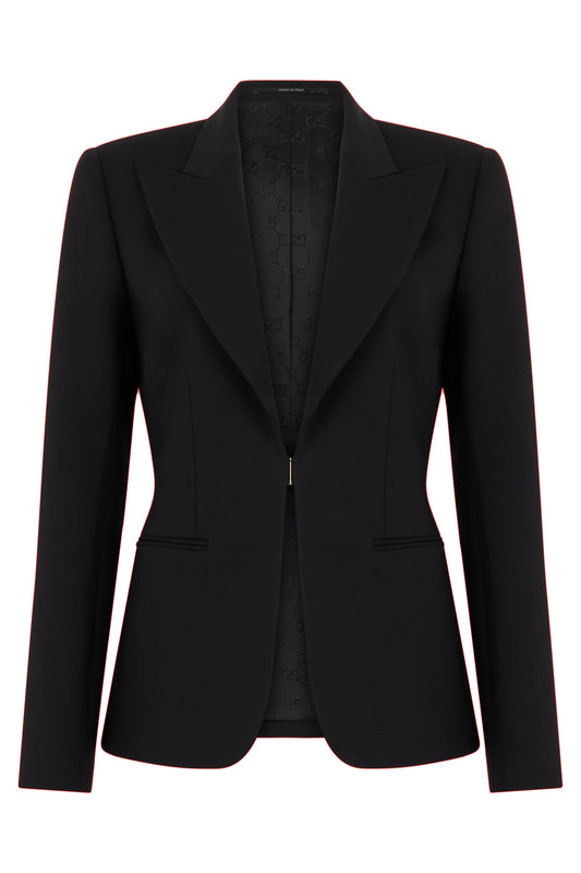 Single-breasted blazer in stretch wool RTW