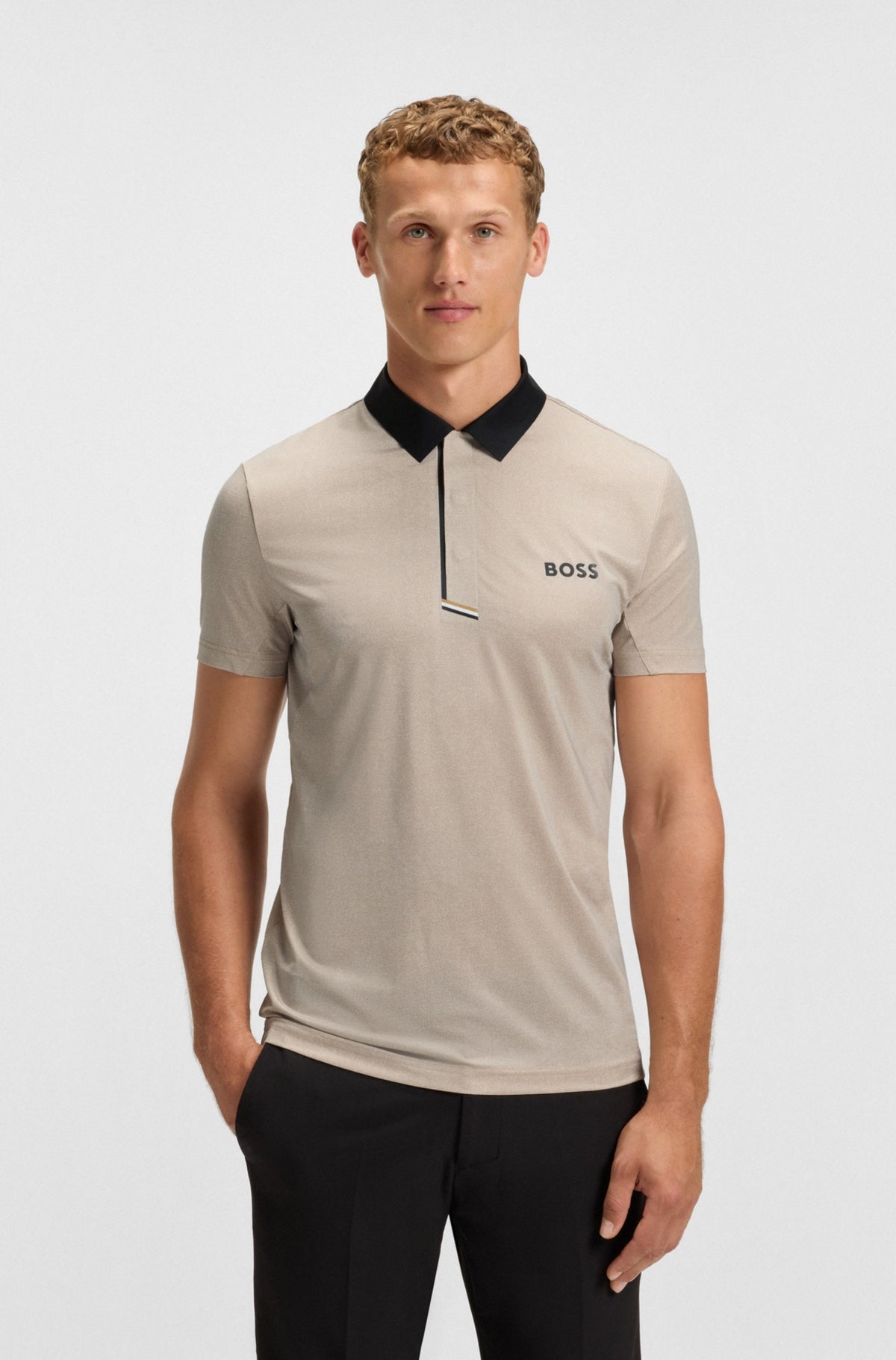 Short-sleeve polo with logo RTW