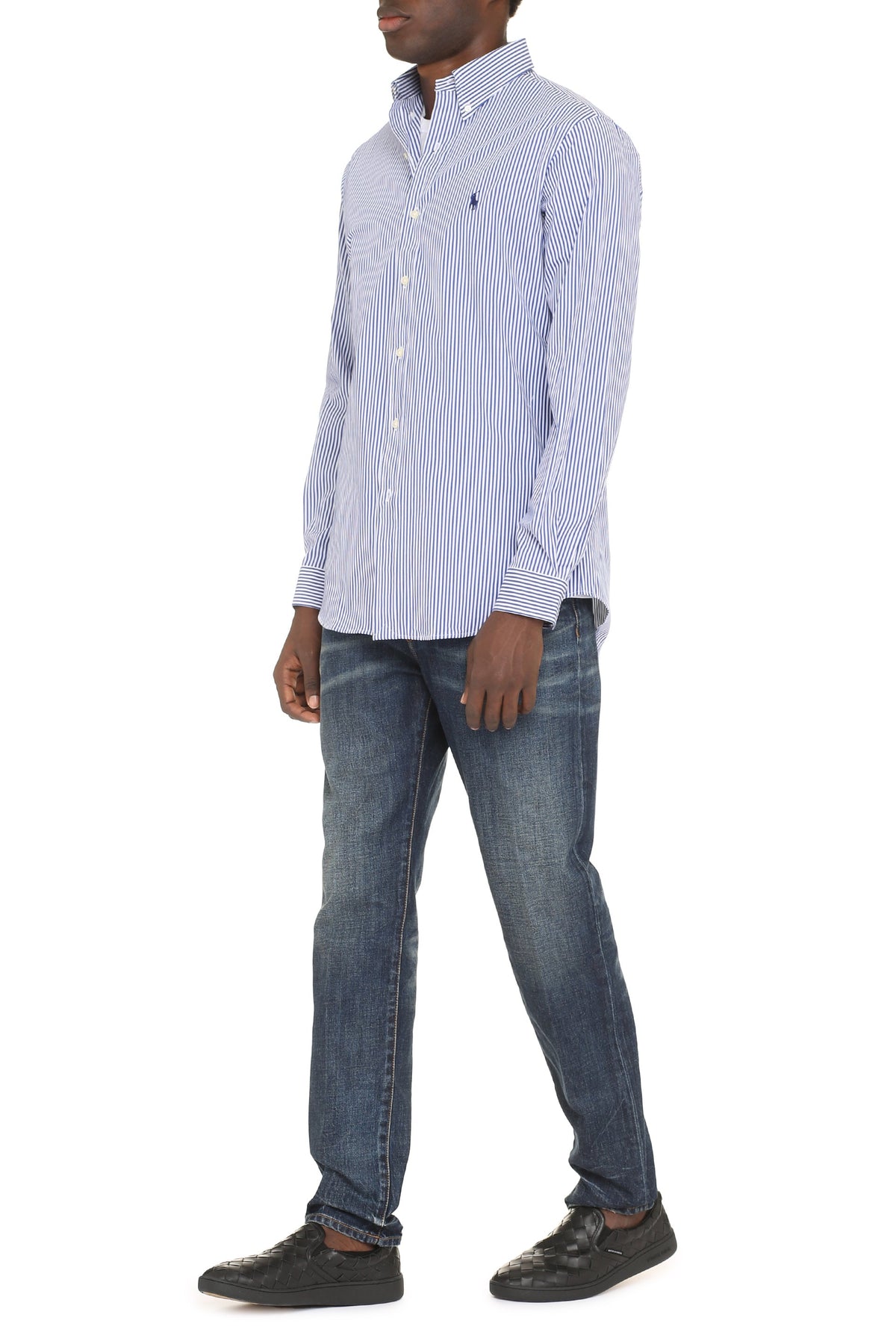 Button-down collar cotton shirt RTW