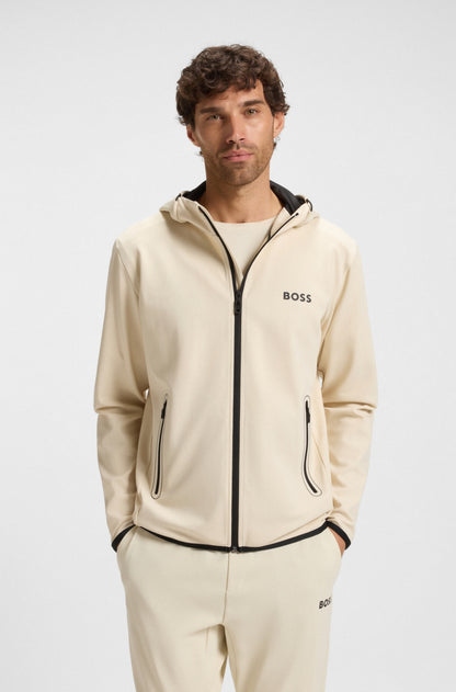 Zip-up sweatshirt in technical fabric RTW