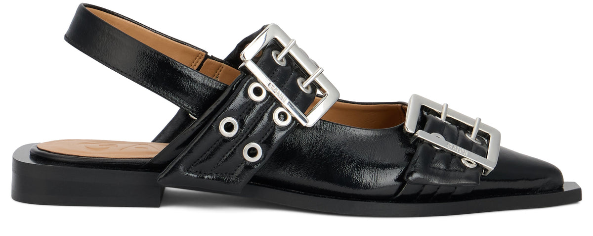 Flat ballerinas with buckle SHOES