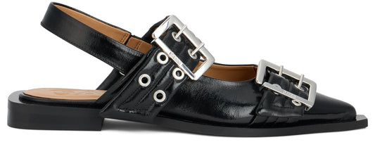 Flat ballerinas with buckle SHOES