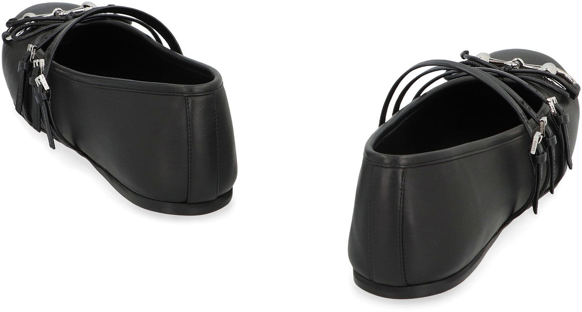 Gucci Leather ballet flats