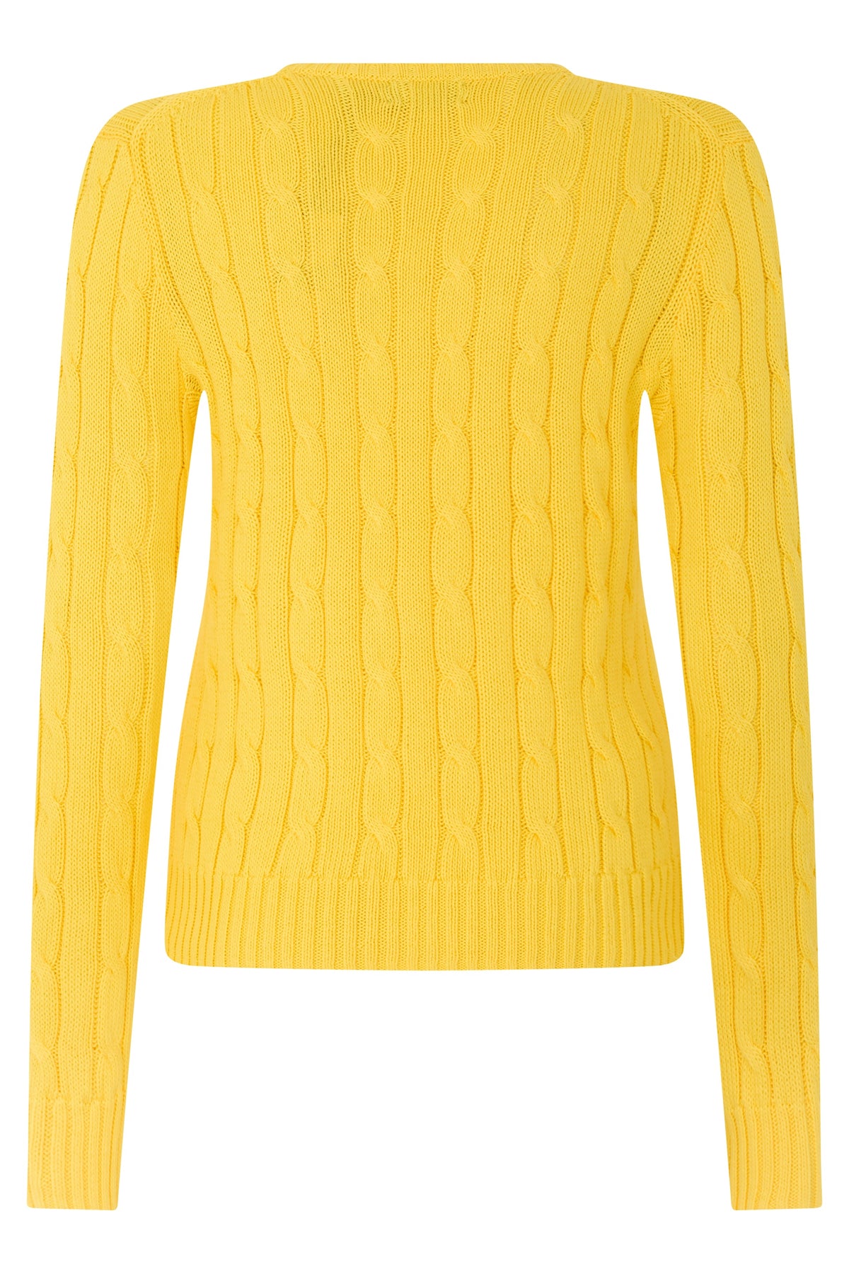 Crew neck sweater in cotton with braids RTW