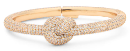 Bracelet with knot and decorative crystals RTW