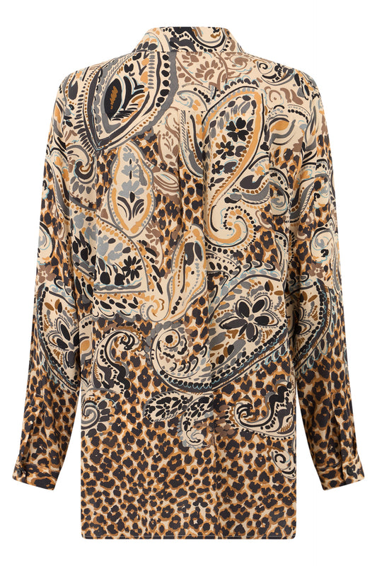 Printed silk blouse RTW