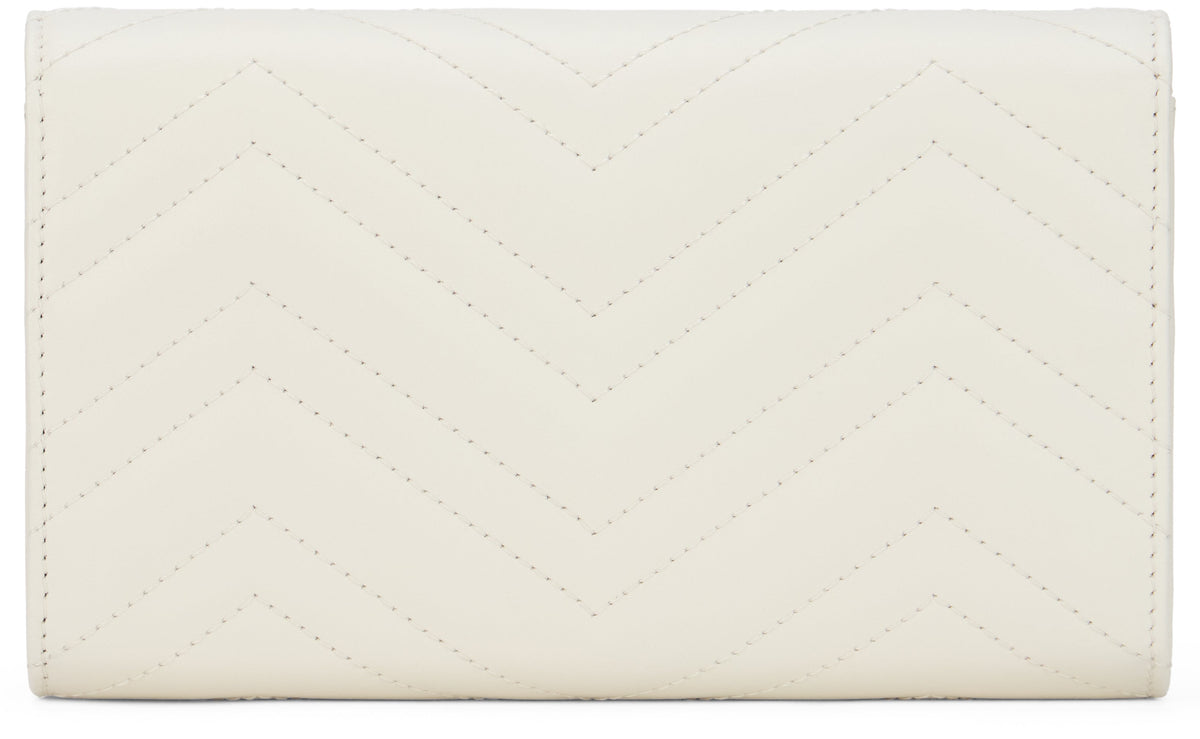 Gucci Marmont wallet with matelassé leather chain
