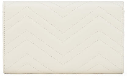 Gucci Marmont wallet with matelassé leather chain