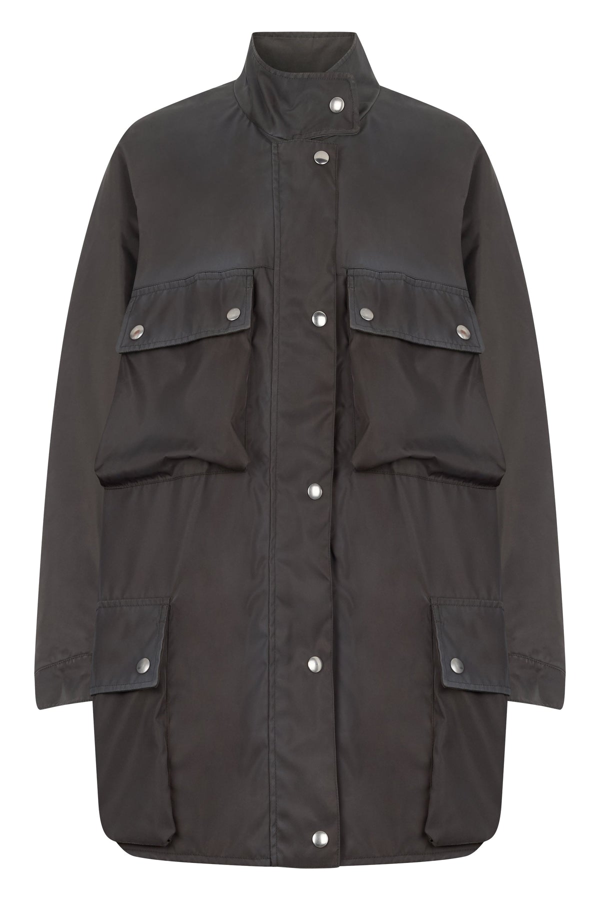Oversized jacket with applied pockets RTW