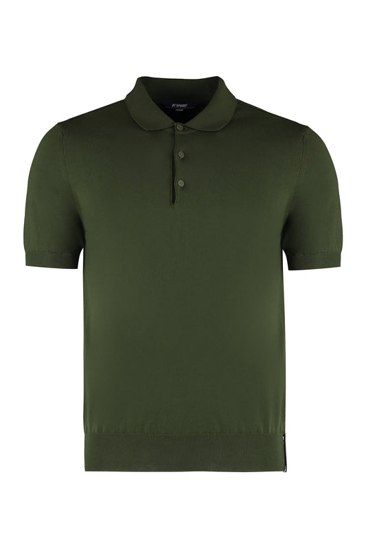 Pleyne knitted cotton polo shirt RTW