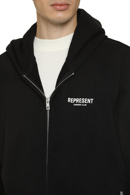 Full zip cotton hoodie RTW