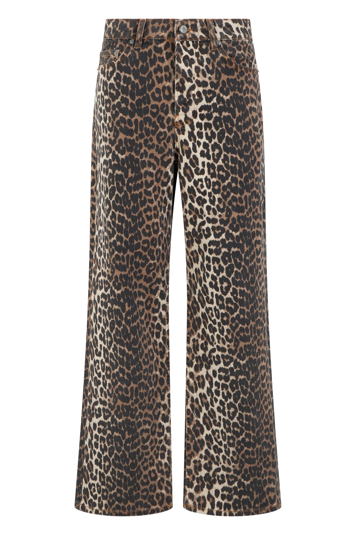 Animal print jeans in stretch cotton RTW