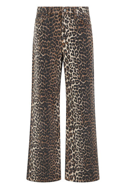 Animal print jeans in stretch cotton RTW