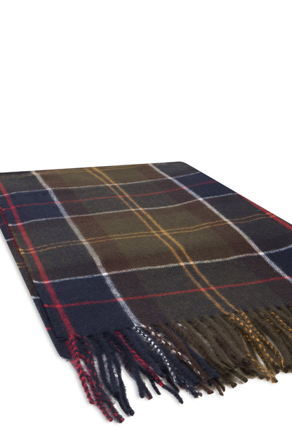 Checkered scarf with fringes ACC