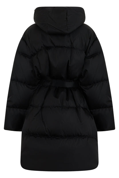 Quilted jacket with belt ACC
