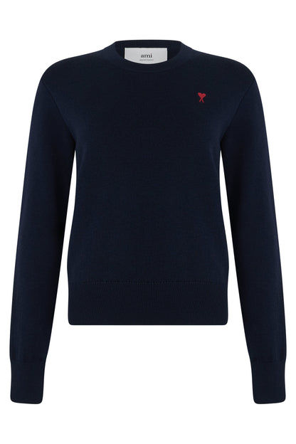 Crew neck sweater in wool RTW
