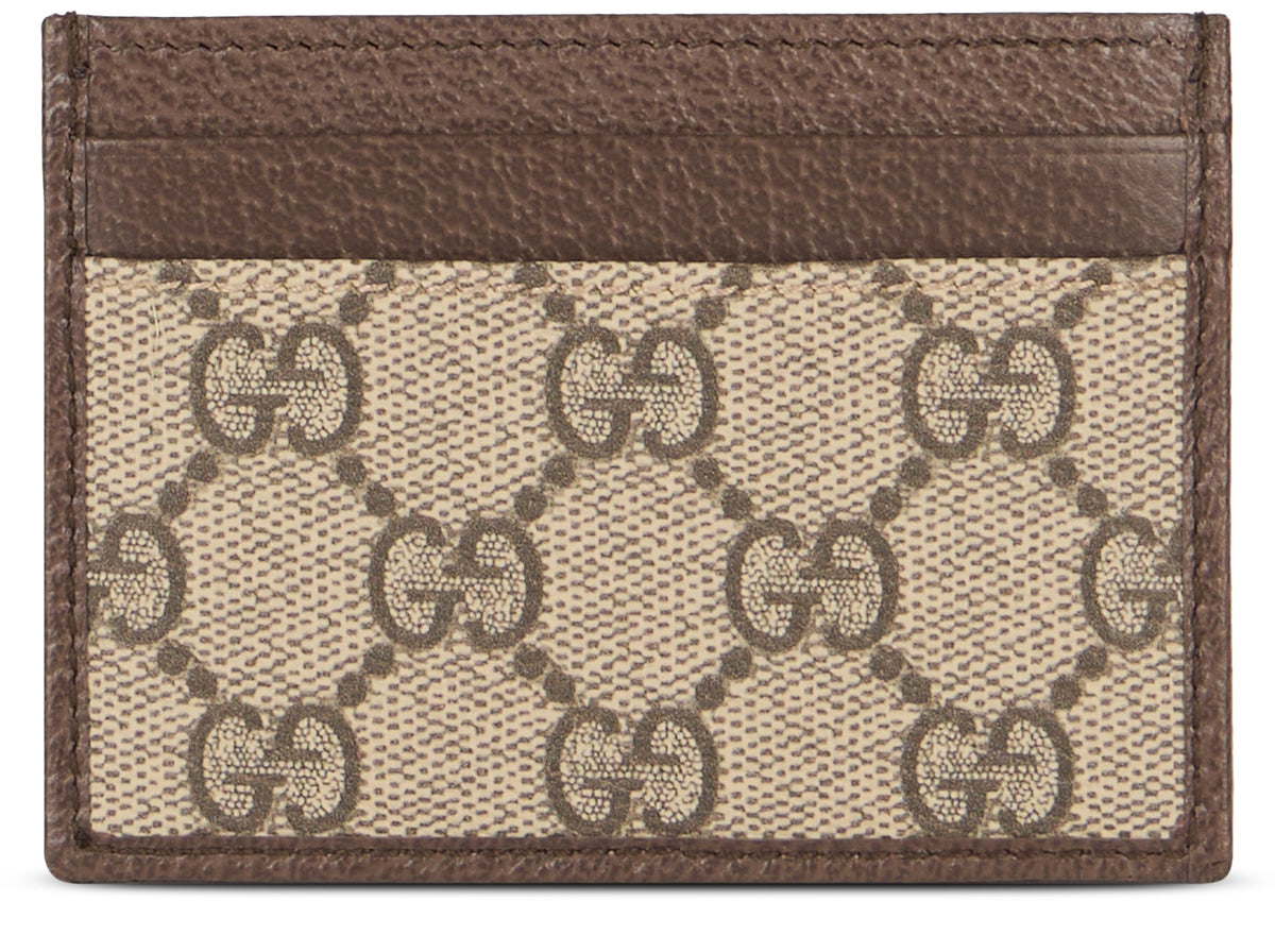 Gucci Ophidia card holder in GG Supreme fabric
