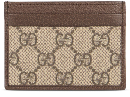 Gucci Ophidia card holder in GG Supreme fabric