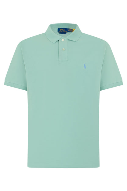 Pique cotton polo with embroidery RTW