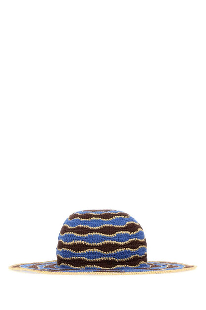 CAPPELLO TESA L RAFIA CROCHET HATS AND HAIRBANDS