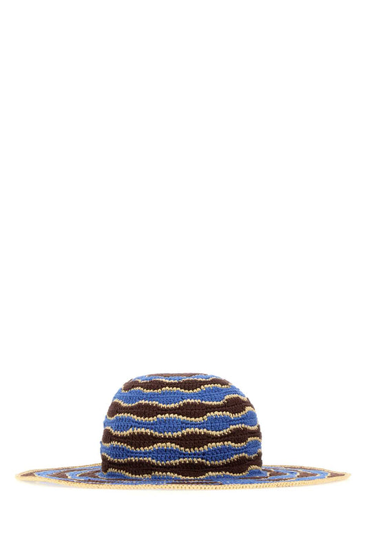 CAPPELLO TESA L RAFIA CROCHET HATS AND HAIRBANDS