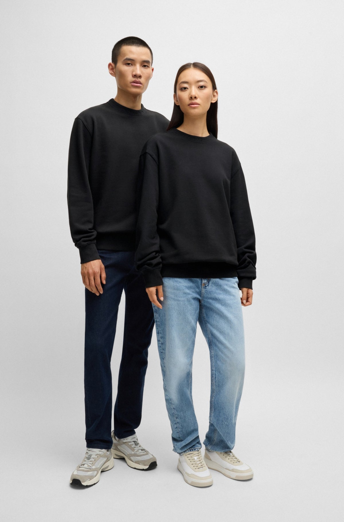 Cotton sweatshirt with embroidered logo RTW