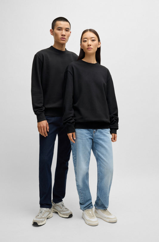 Cotton sweatshirt with embroidered logo RTW
