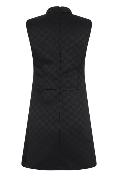 Long dress to the knee in monogram fabric RTW