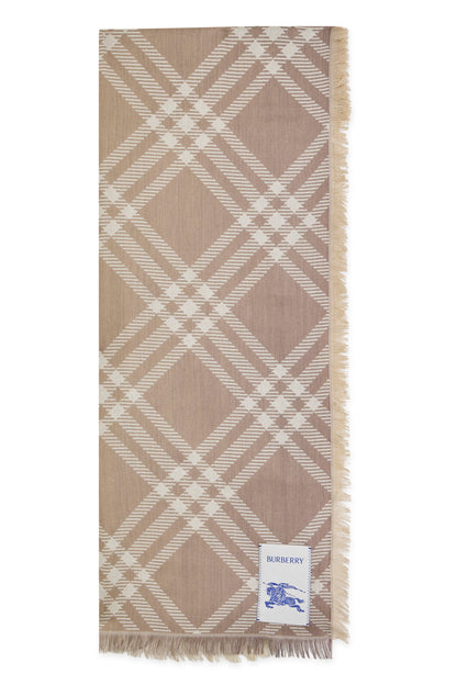 Scarf made of wool and silk with fringes ACC