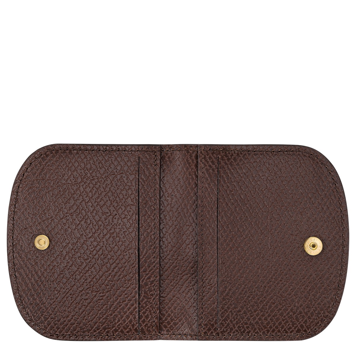 Longchamp Leather card holder with ring