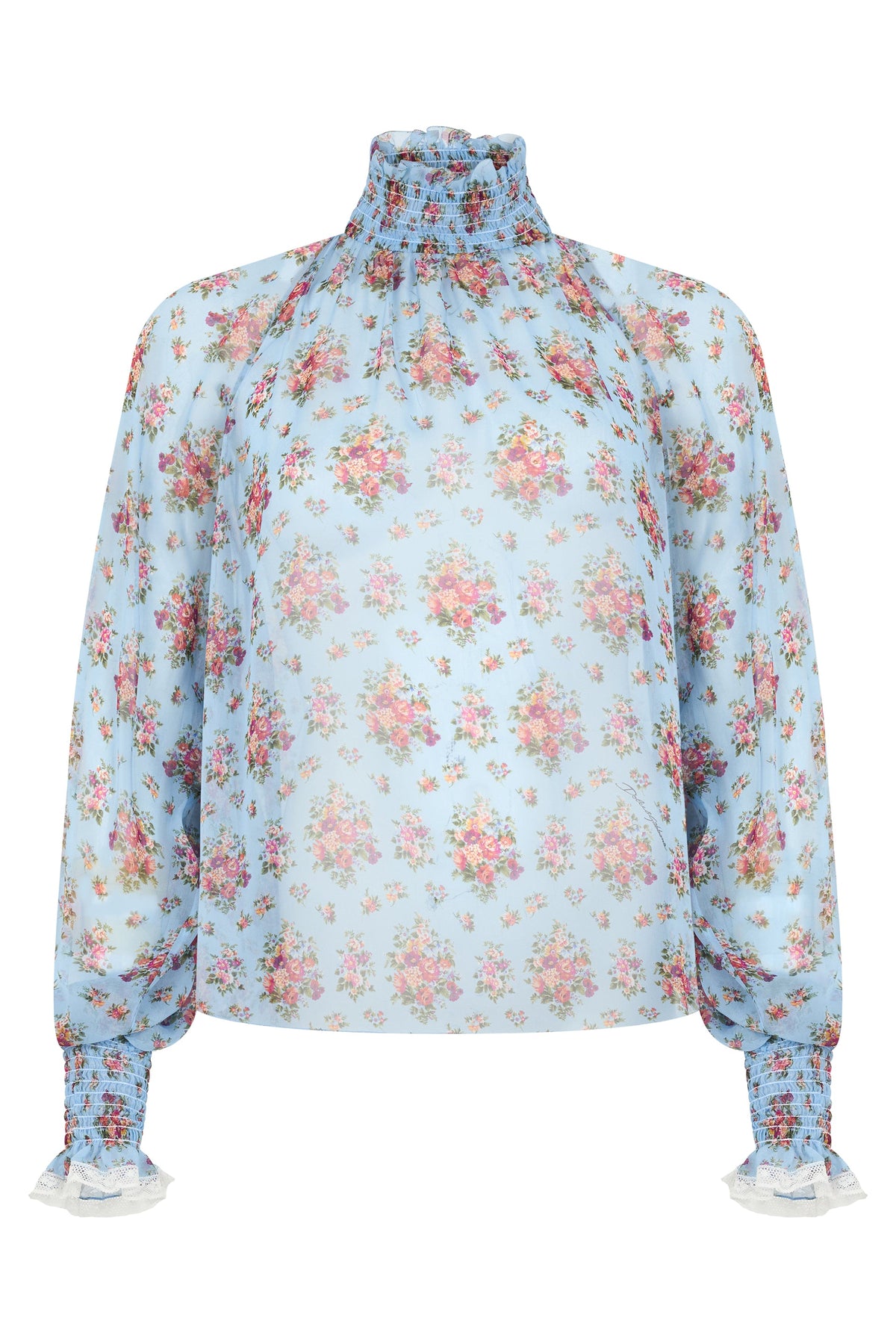 Shirt in mixed silk fabric with floral print RTW