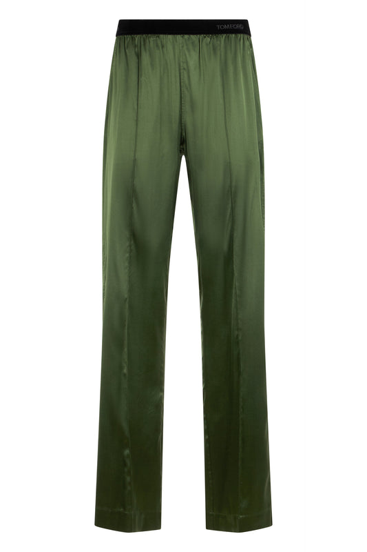 Straight silk trousers RTW