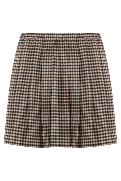 Gonna mini in mixed cotton RTW