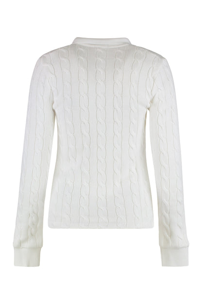 Cable knit polo RTW