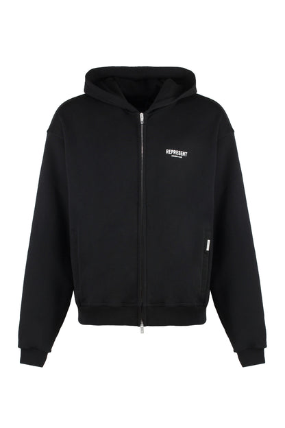 Full zip cotton hoodie RTW